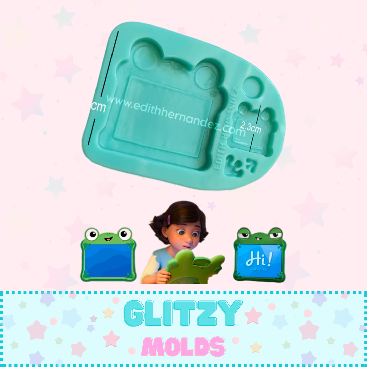 Tableta Lily Pad, Complementos Toy Story, Molde de Silicon, Edith Hernandez EH-Lily