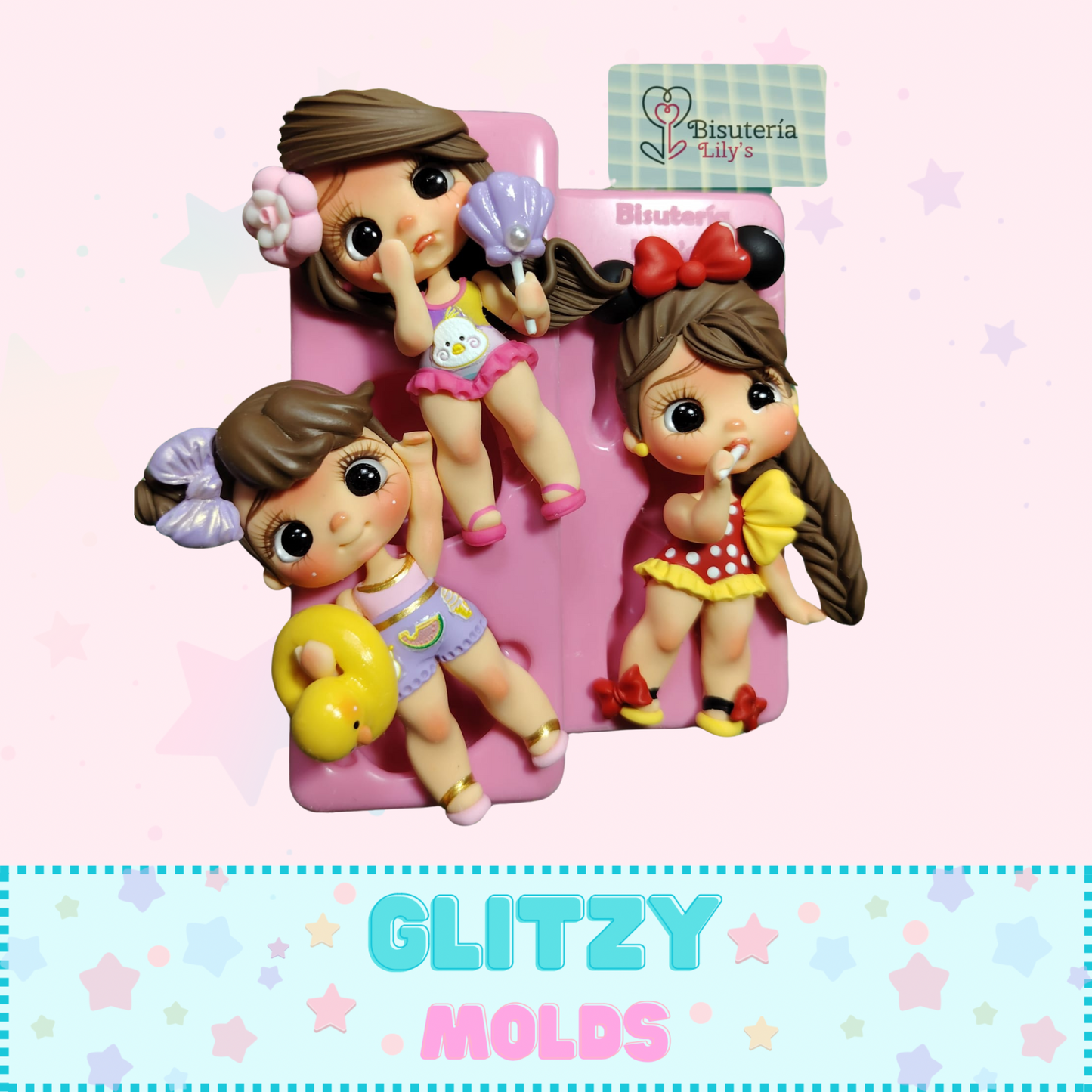 Ojitos 3D Resinados autoadherible, 6mm, Arte de Marci ADM-154-6