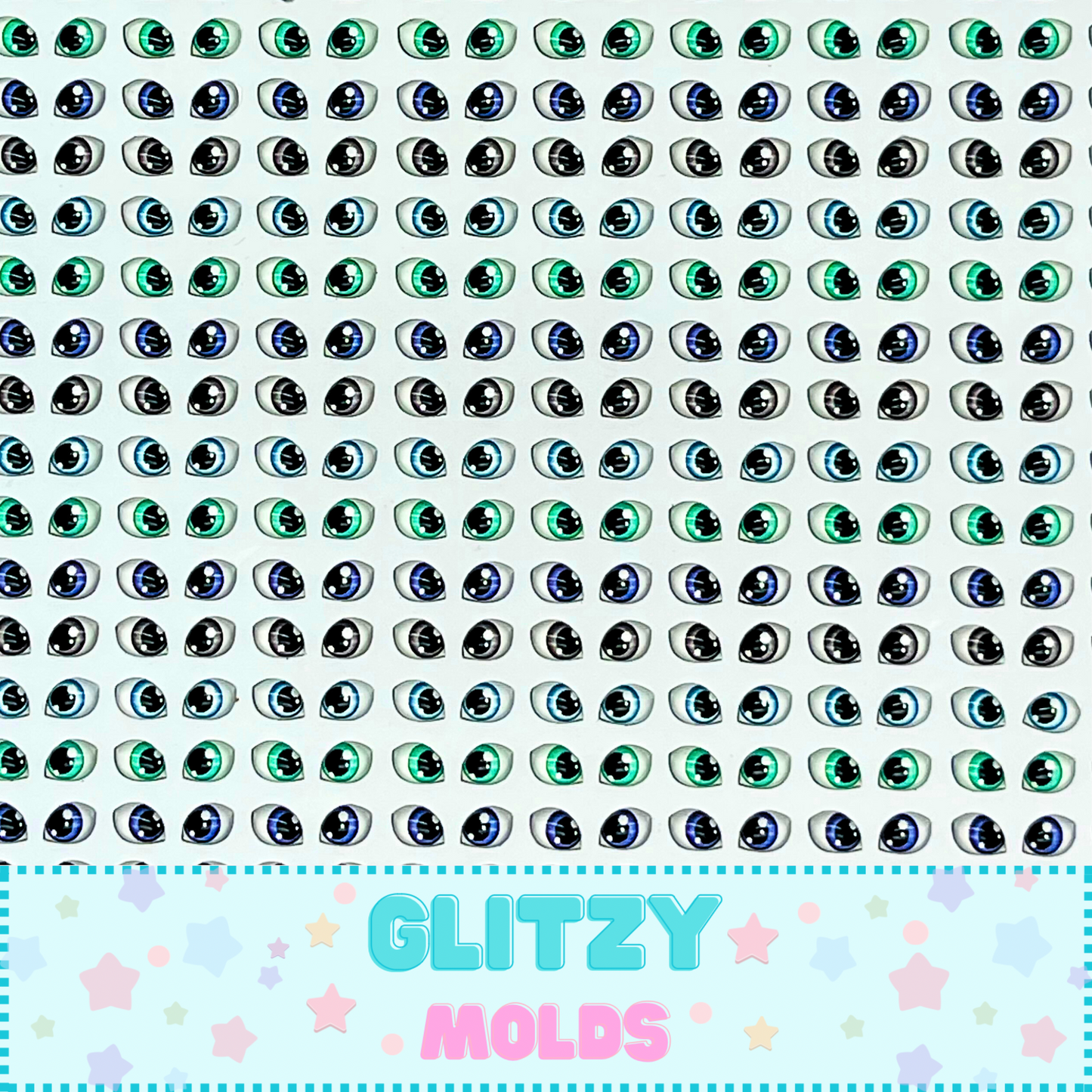 3D Resin Eyes Stickers, 5mm, Arte de Marci ADM-027