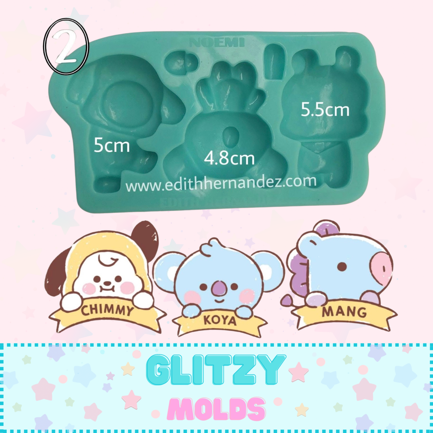Molde BTS 2 , Chimmy Koya Mand, Molde de silicon NH-BTS-Pup
