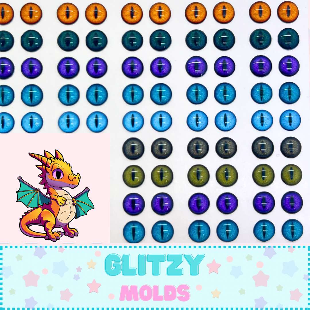 Ojitos Dragon en 3D, Ojitos Resinados GM-MaleDragon
