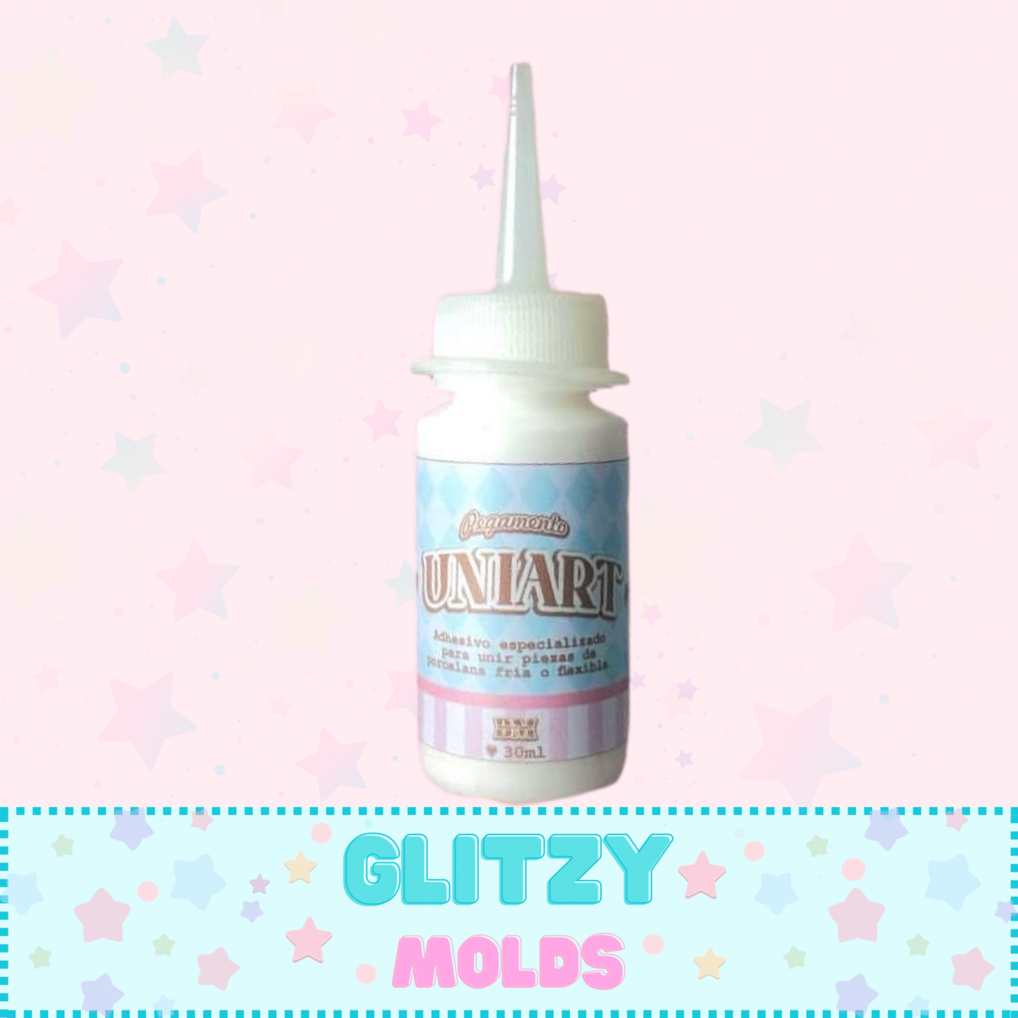 Uniart, Adhesivo Especializado para Porcelana Fría. 30 ml