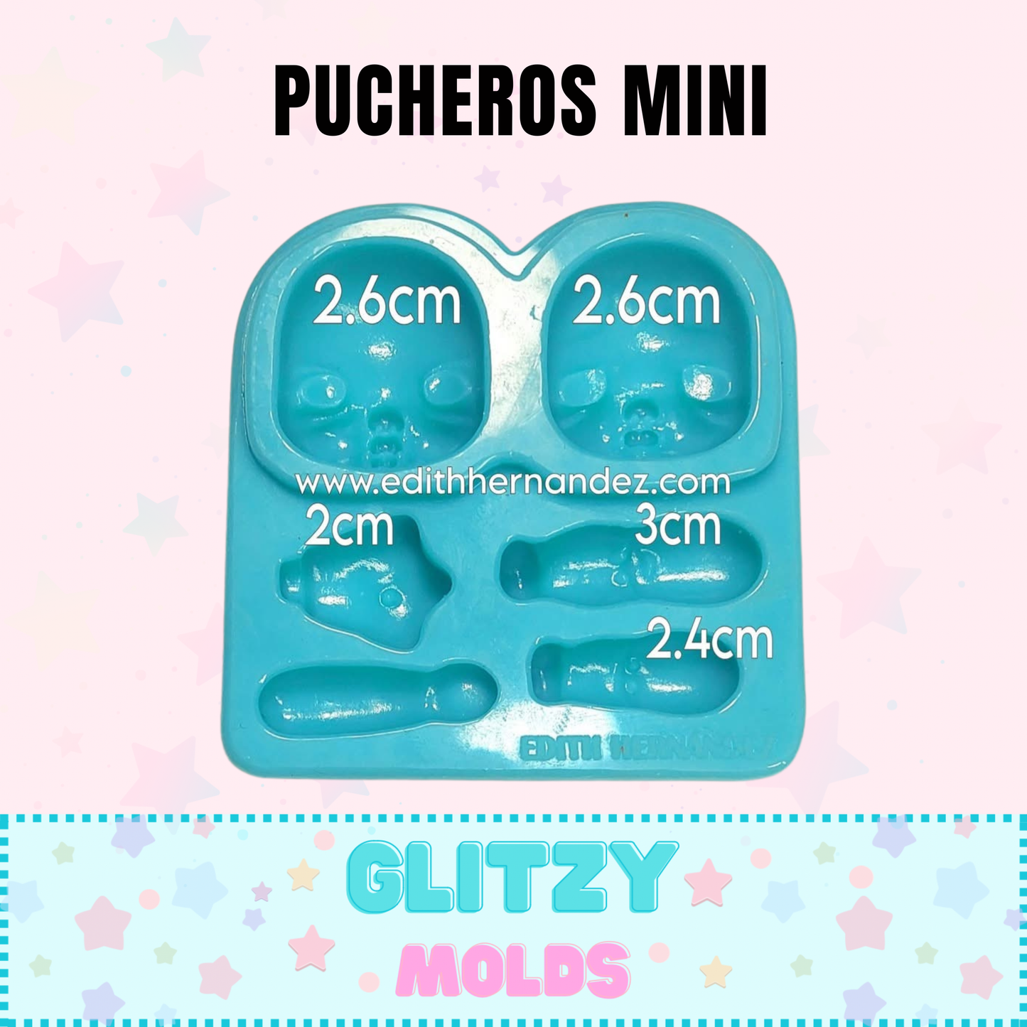 Mini Pucheros Silicone Mold, Clays Silicone Mold, Edith Hernandez EH-PucherosMini