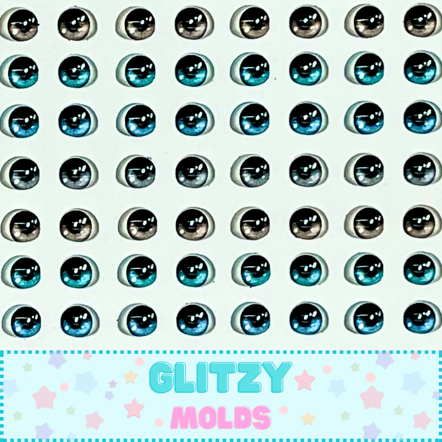 3D Resin Eyes Stickers, 5mm, Arte de Marci ADM-098