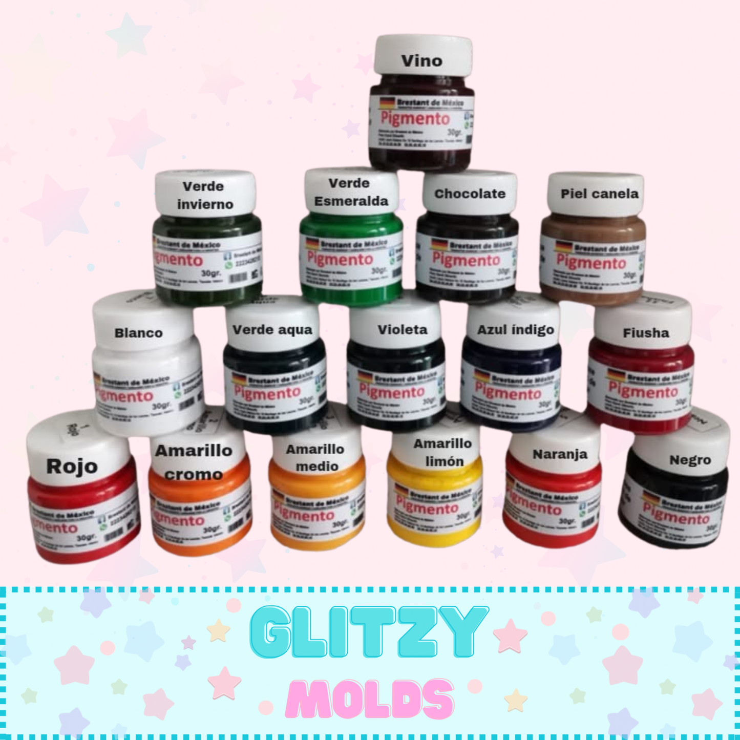 Cold Porcelain Pigments, Primary Colors