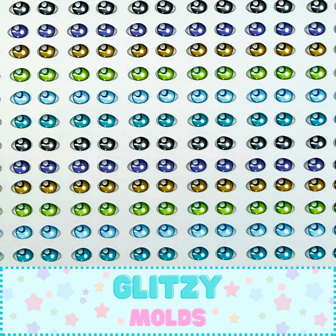 Ojitos 3D Resinados autoadherible, 5mm, Arte de Marci ADM-058