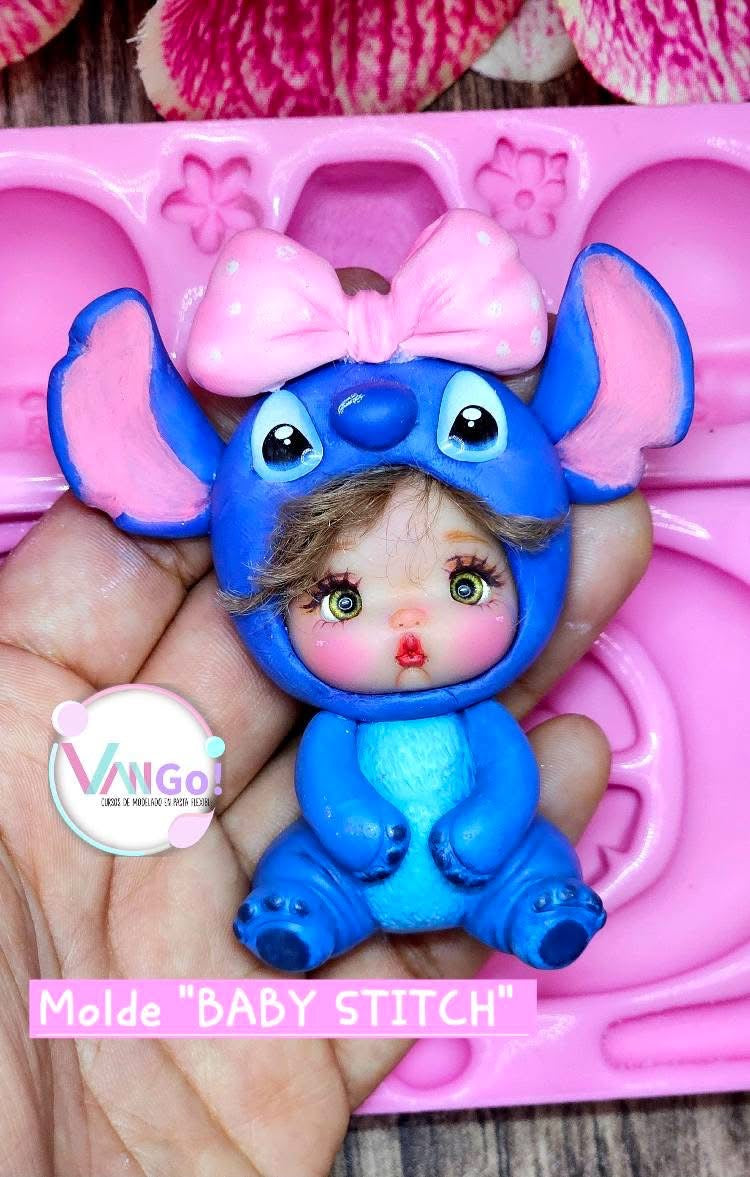 Baby Stitch, Doll Silicone Mold, "Con Amor" Collection by Vango VG-BabyS