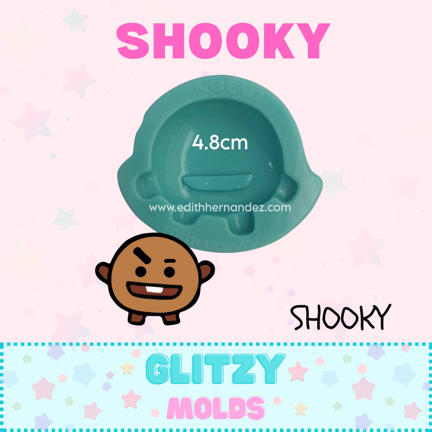 BTS 3 Mold, Shooky, Silicone Mold NH-BTS-Sho