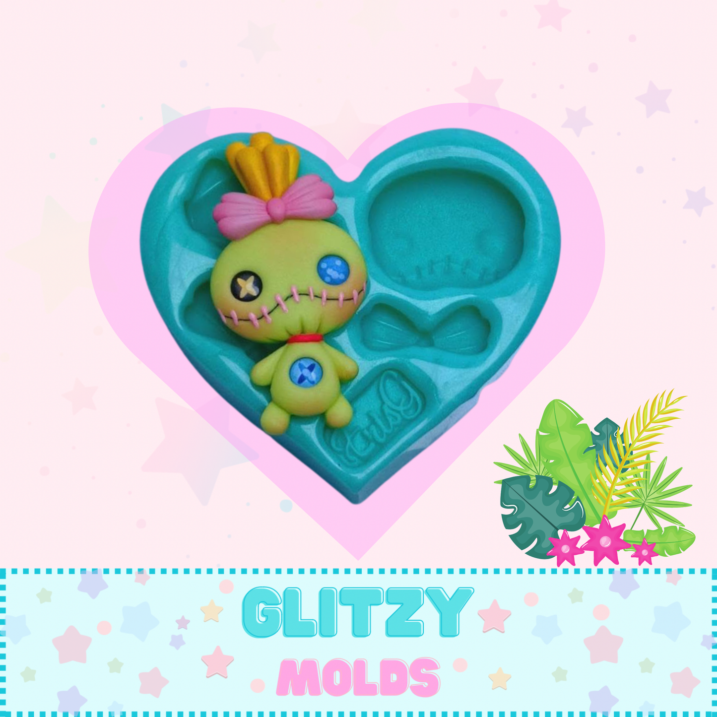 Molde Peluche Stitch, Trapos, Moldes de Silicon, Eris Gonzalez