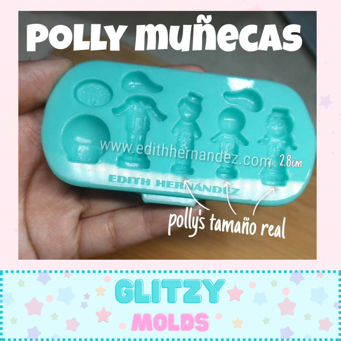 Polly Pocket Dolls, Silicone Mold by Edith Hernandez EH-Polly