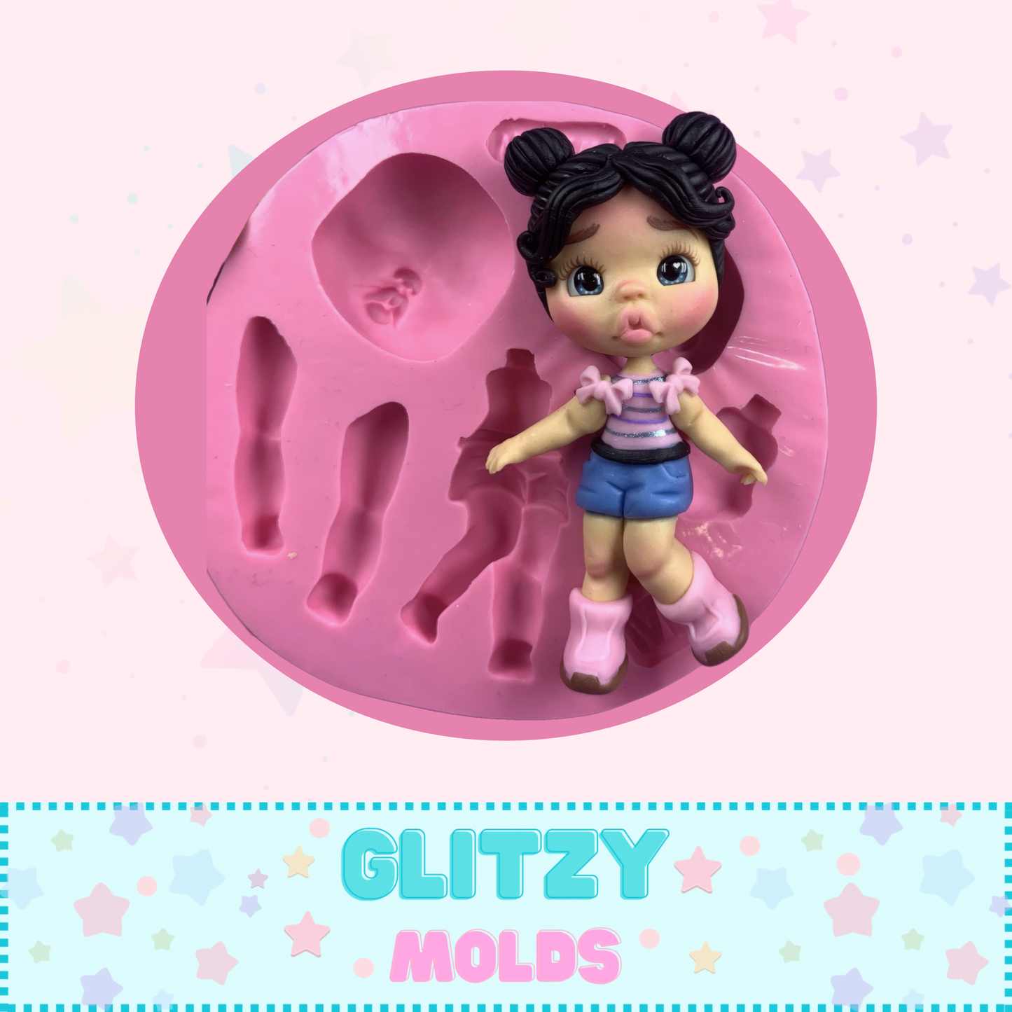 Delia Mold, Multifunctional Doll Silicone Mold, Noemi Hernandez