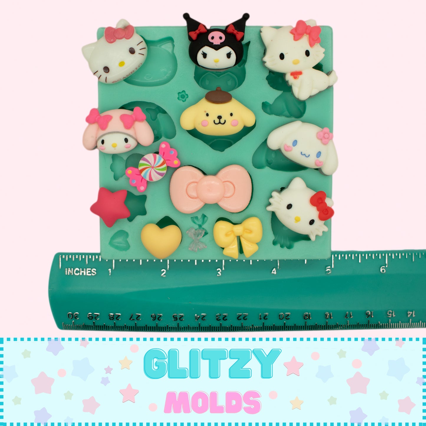 Kat and Friends, Silicone Mold, Clay Silicone Mold GM-116