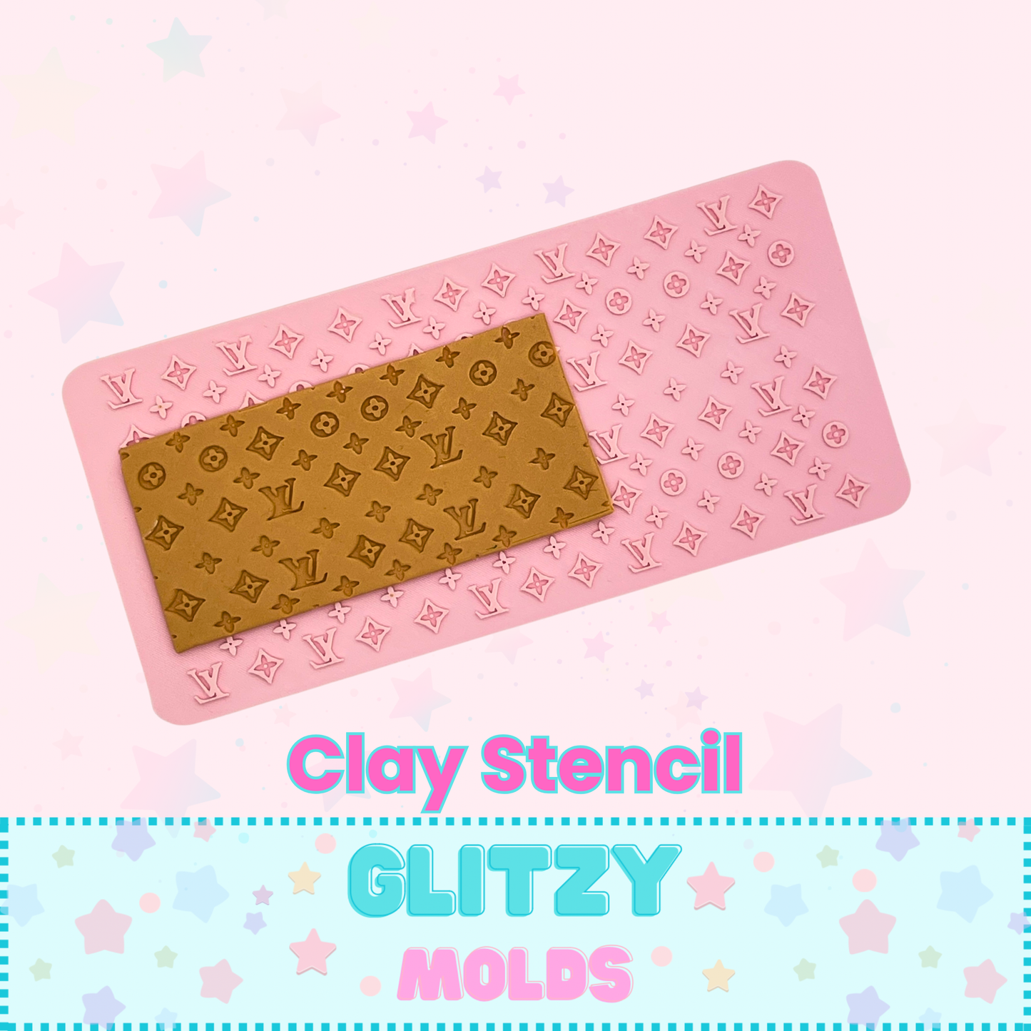 Fashion Clay Stamper, Embossing Tool, Texture Plate, Stencil-LV