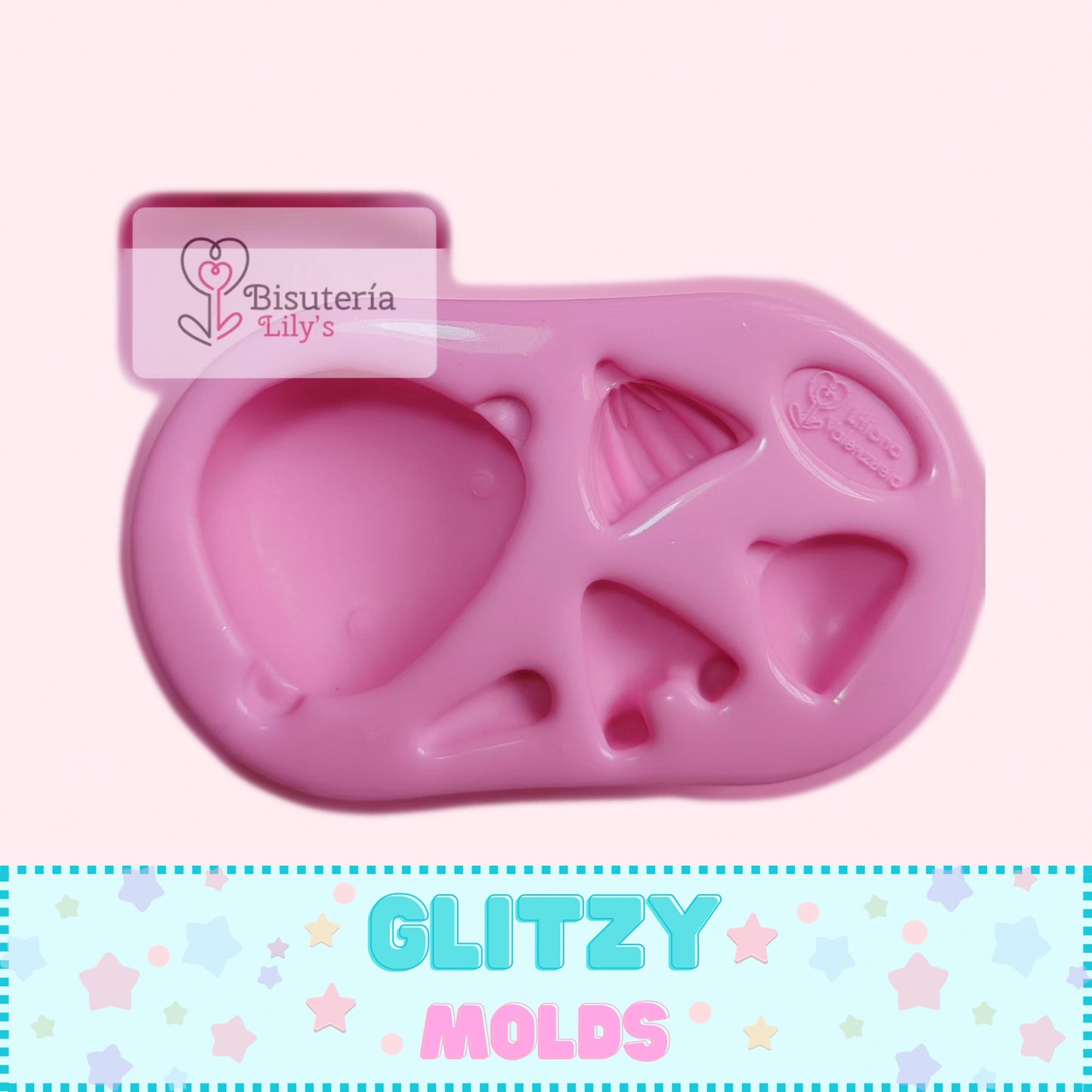 Big Head Cuttie Mold, Silicone Mold, Molde Cabechona de Bisutería Lily's BL-60