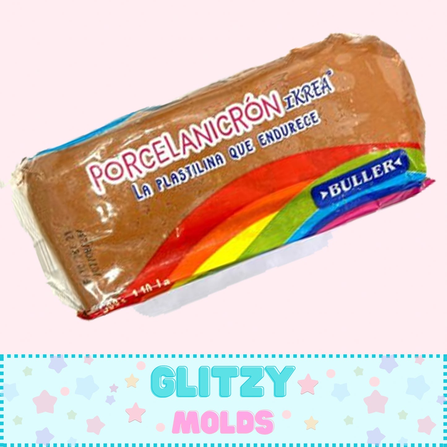 1.10 Lb Light Brown Cold Porcelain, Air Dry Clay, Porcelana Fria Buller, Cafe Claro, 500 gramos