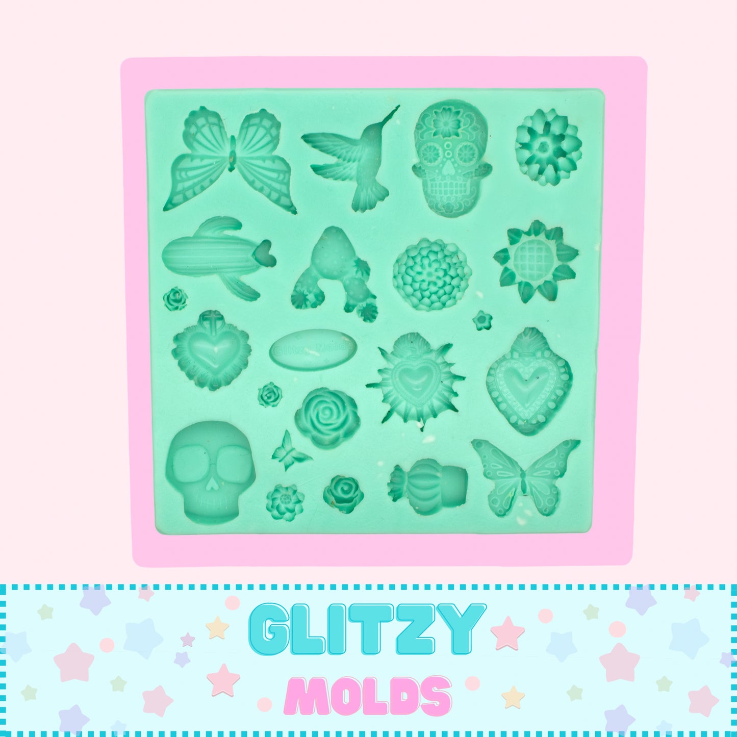 Catrina Accessories, Silicone Mold, Glitzy Molds YBM-2o3