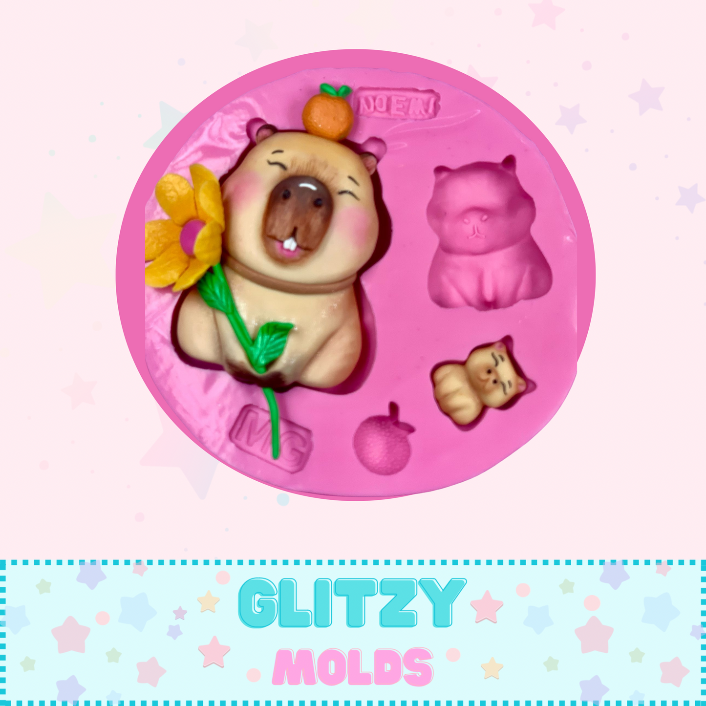 Sweet Capivara Mold, Multifunctional Doll Silicone Mold, Noemi Hernandez