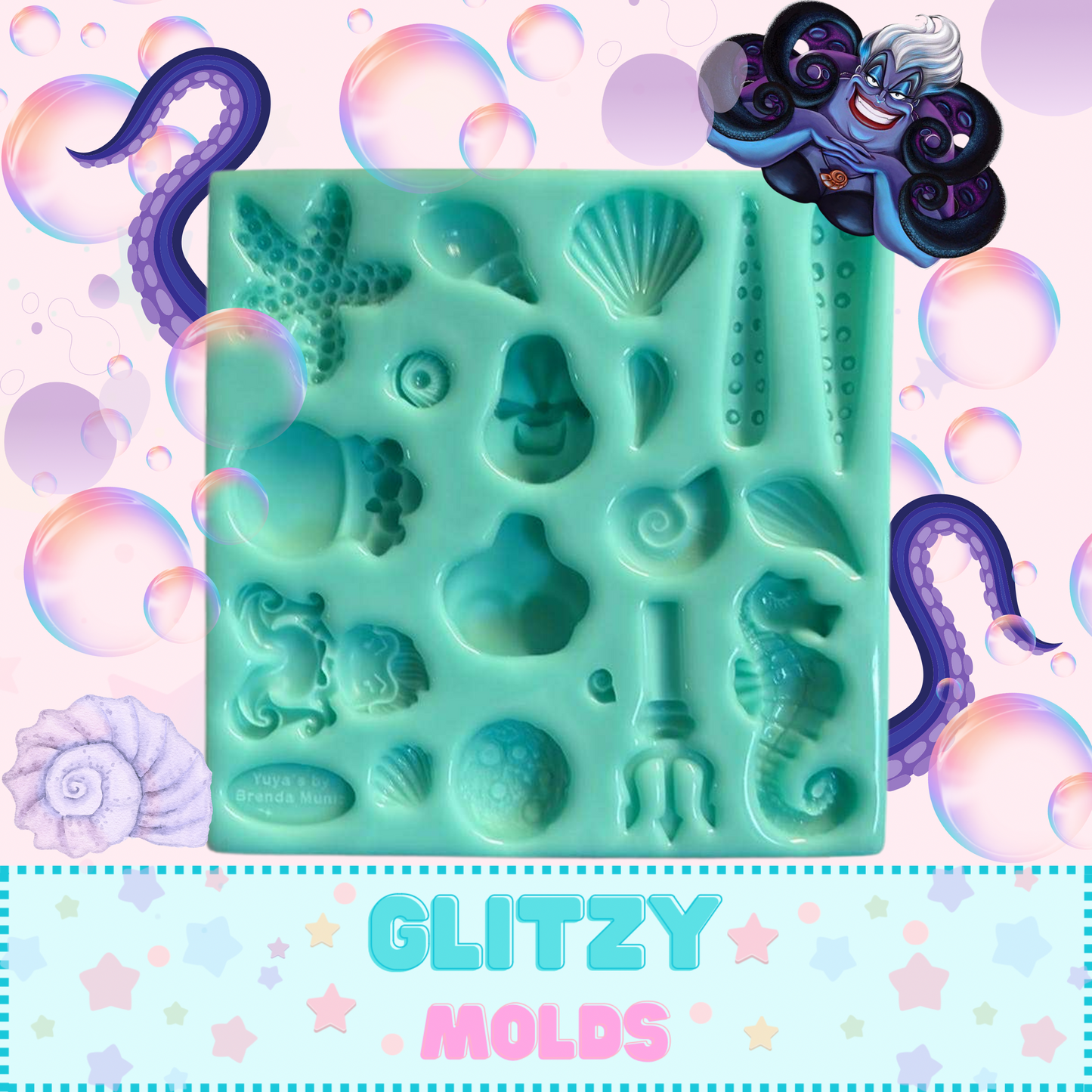 Mini Ursula Silicone Mold, Silicone Mold by Yuya's by Brenda Muñiz YBM-Ursula