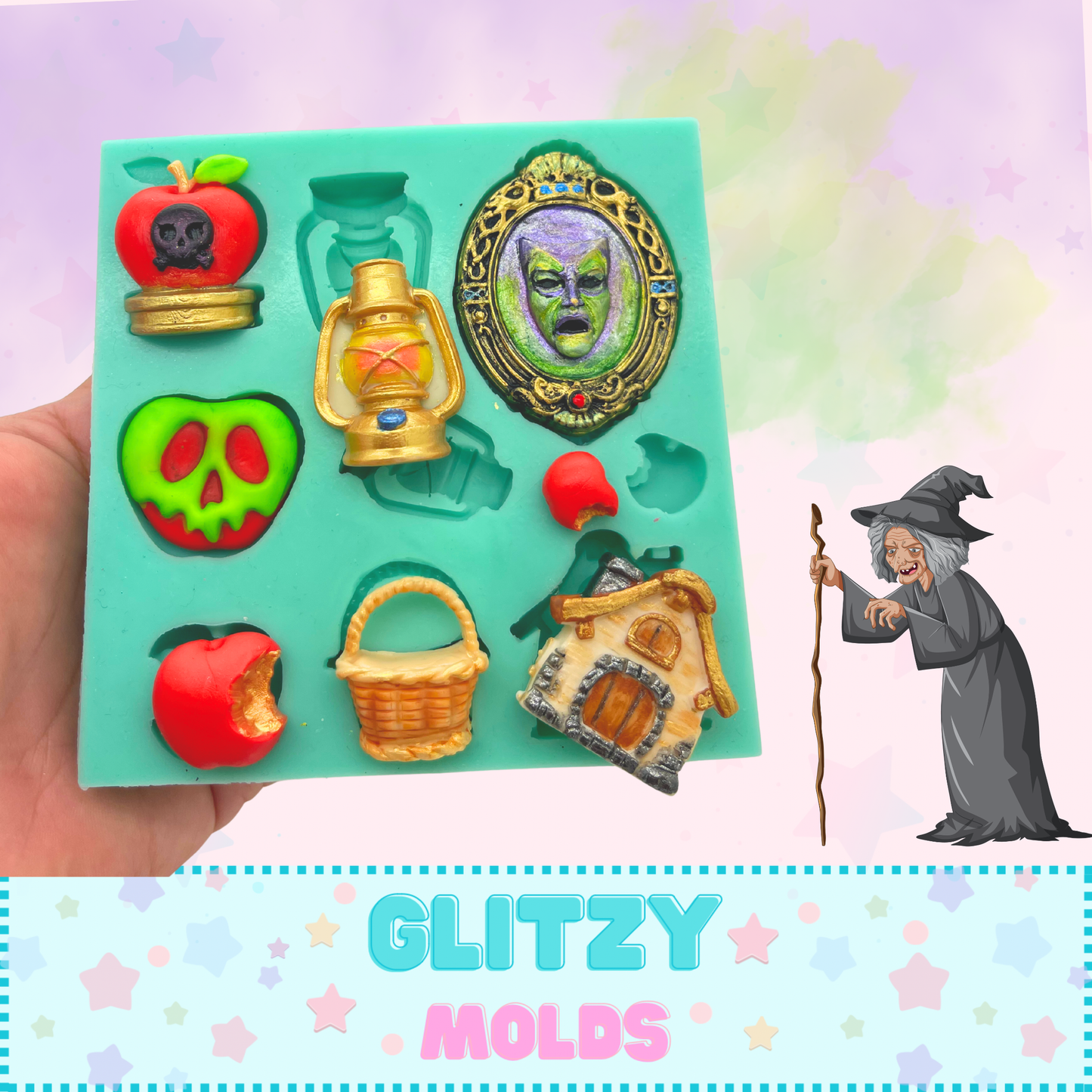 Magic Mirror, Fairy Tale Accessories, Silicone Mold, Enchanted Storybook