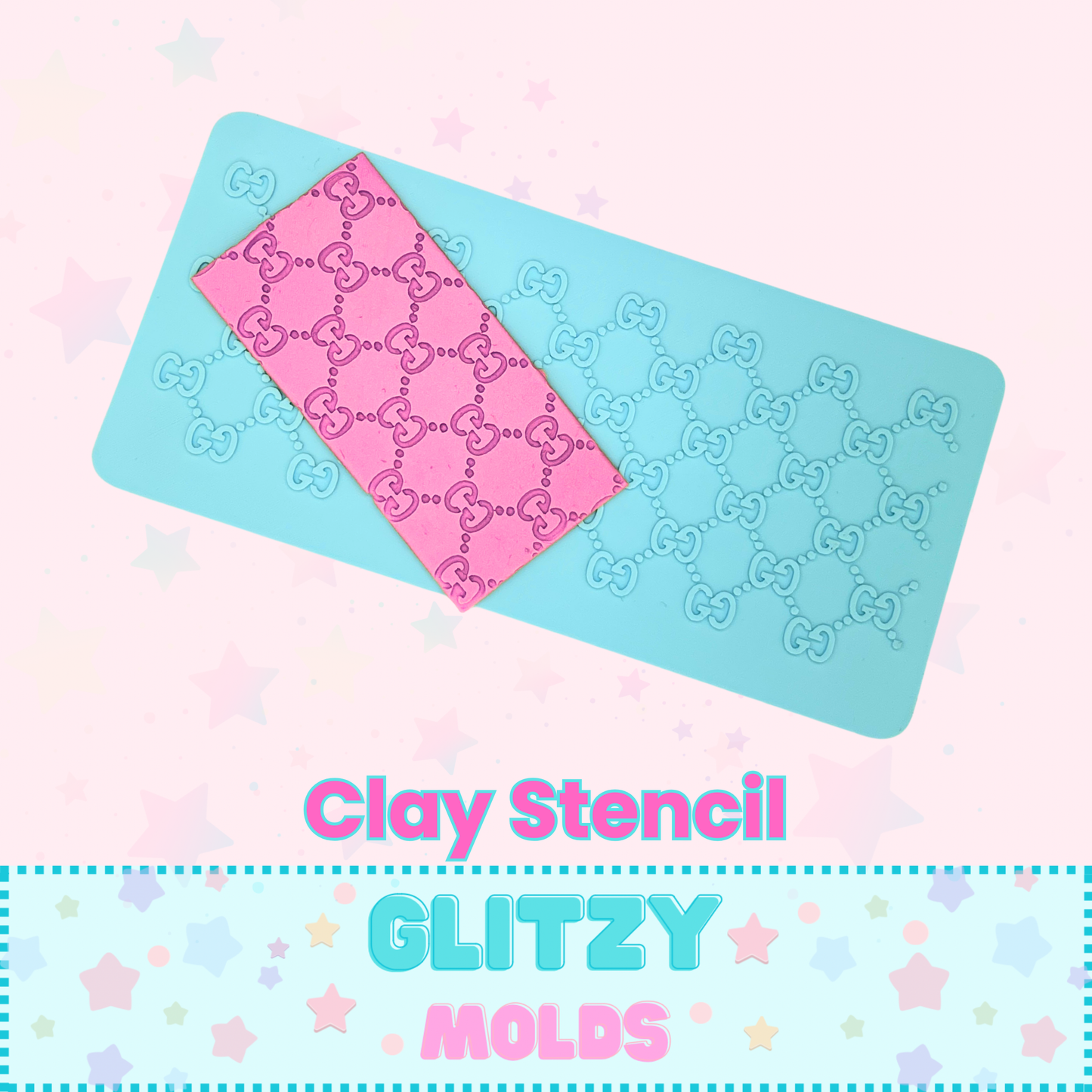 Fashion Clay Stamper, Embossing Tool, Texture Plate, Stencil-GG