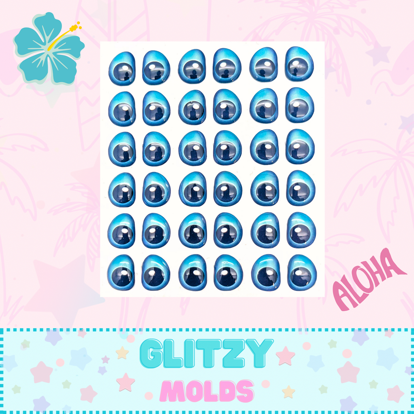 3D Eye Decals, Stitch Eye Stickers GM-Stitch1