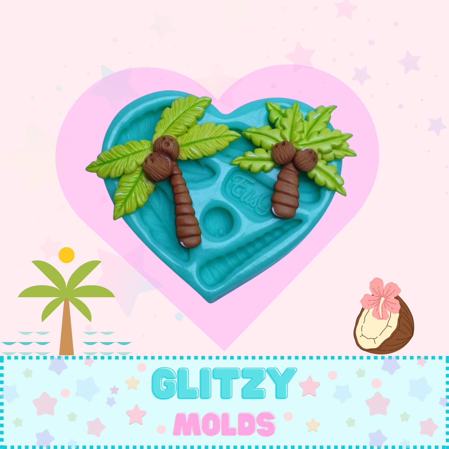 Molde Palmeras, Molde de silicon, Eris Gonzalez