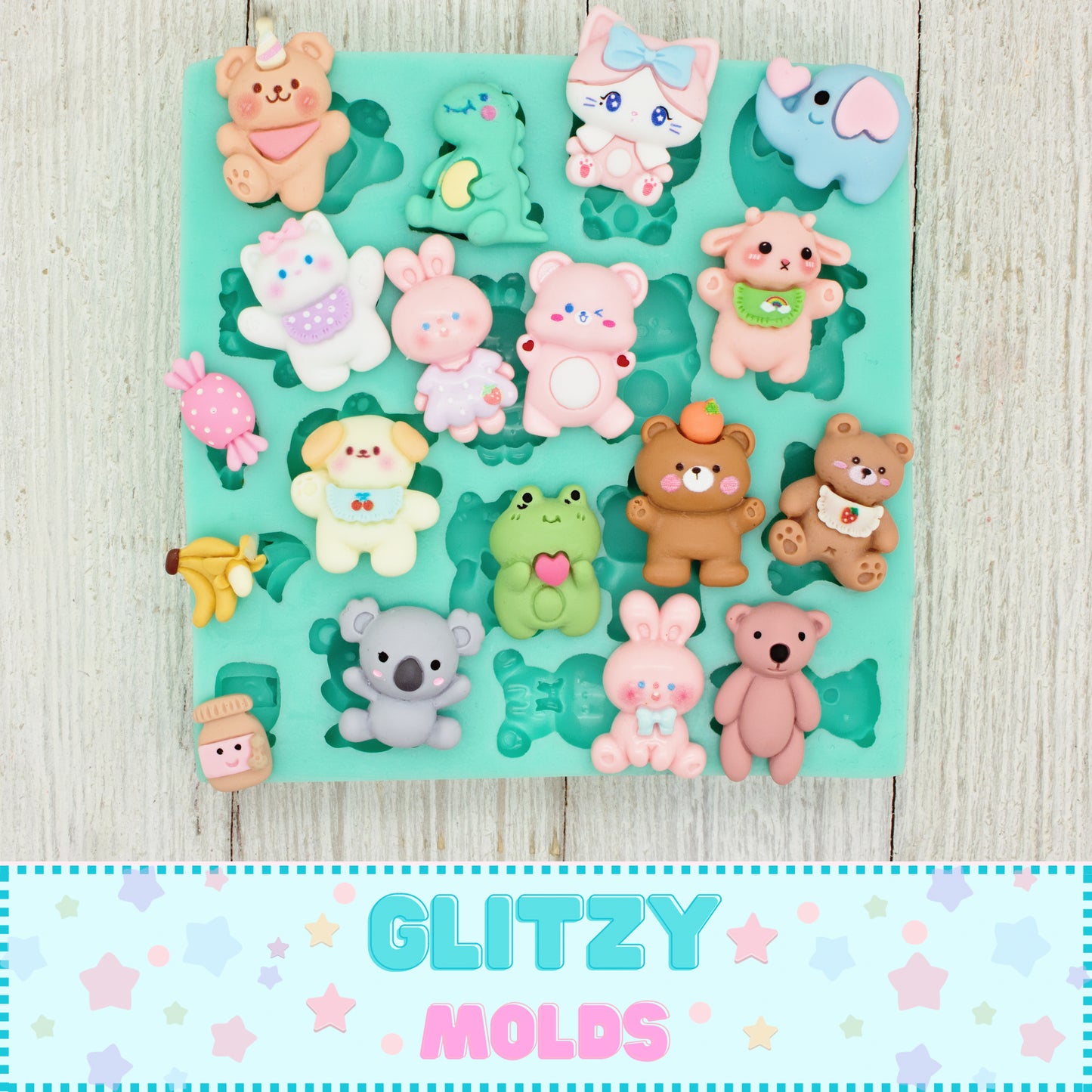 Cute Mini Pets, Complements Silicone Mold GM-69