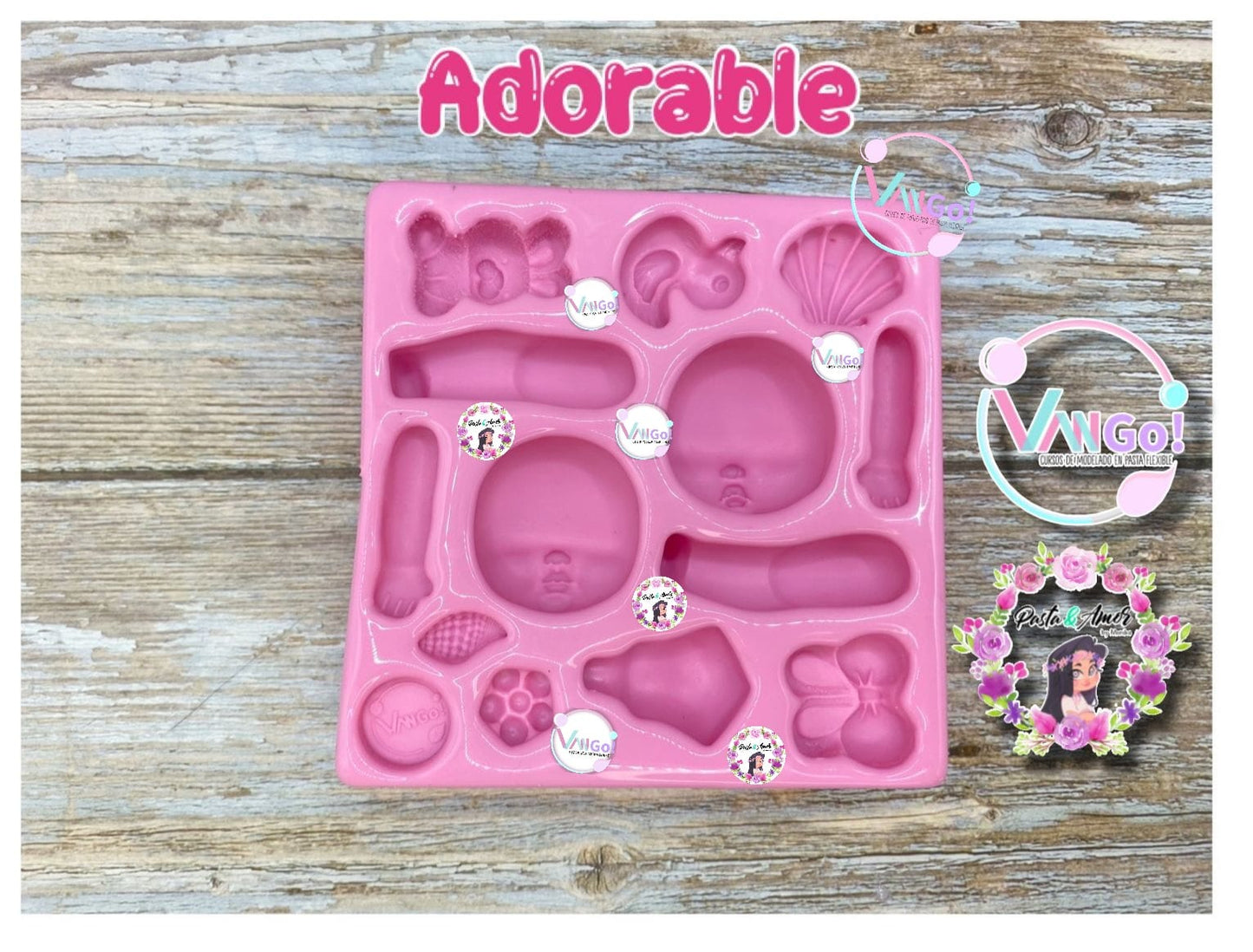 Adorable, Doll Silicone Mold, Fascinación Collection by Vango VG-8
