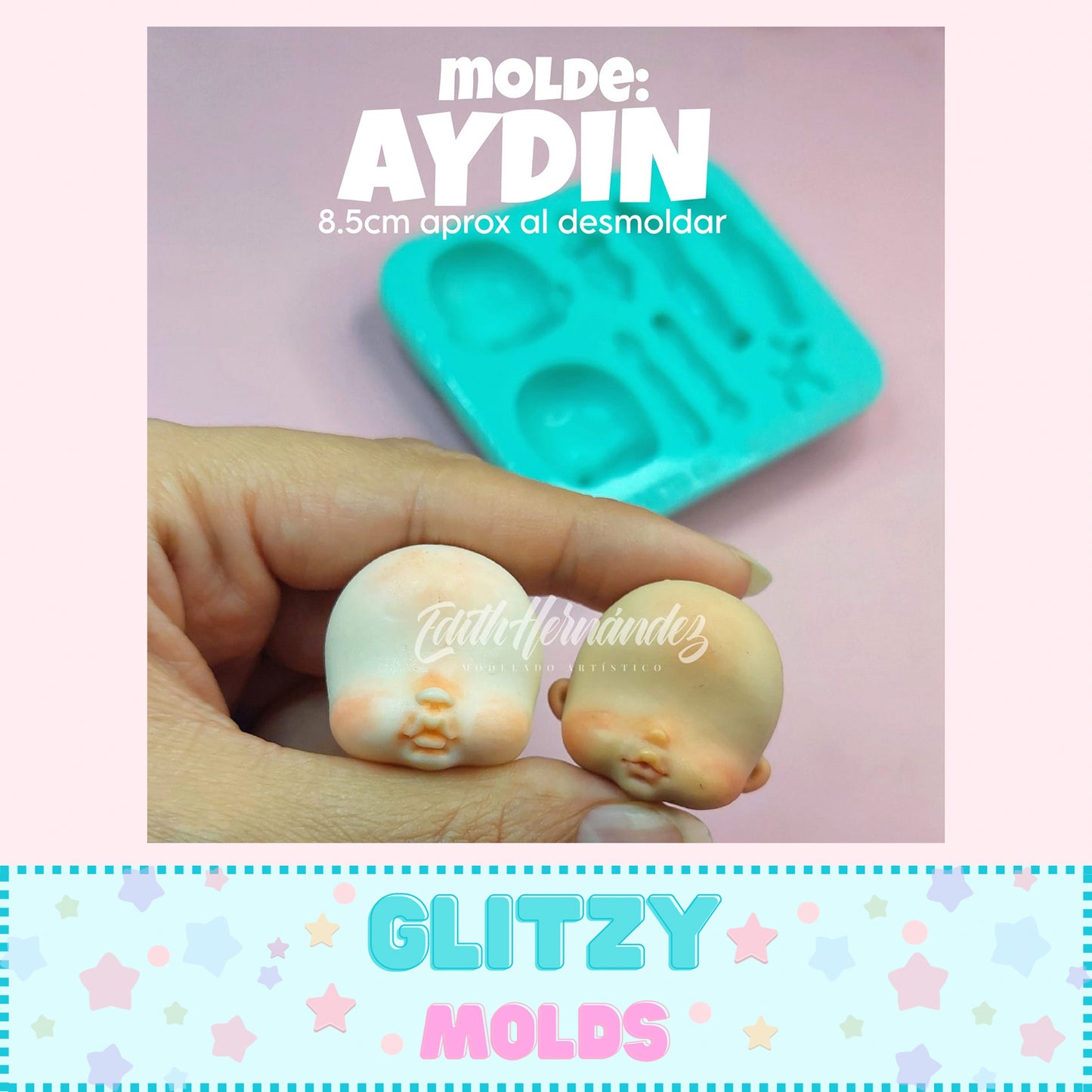 Aydin Doll, Clays Silicone Mold, Molde Aydin de Yanneth LS