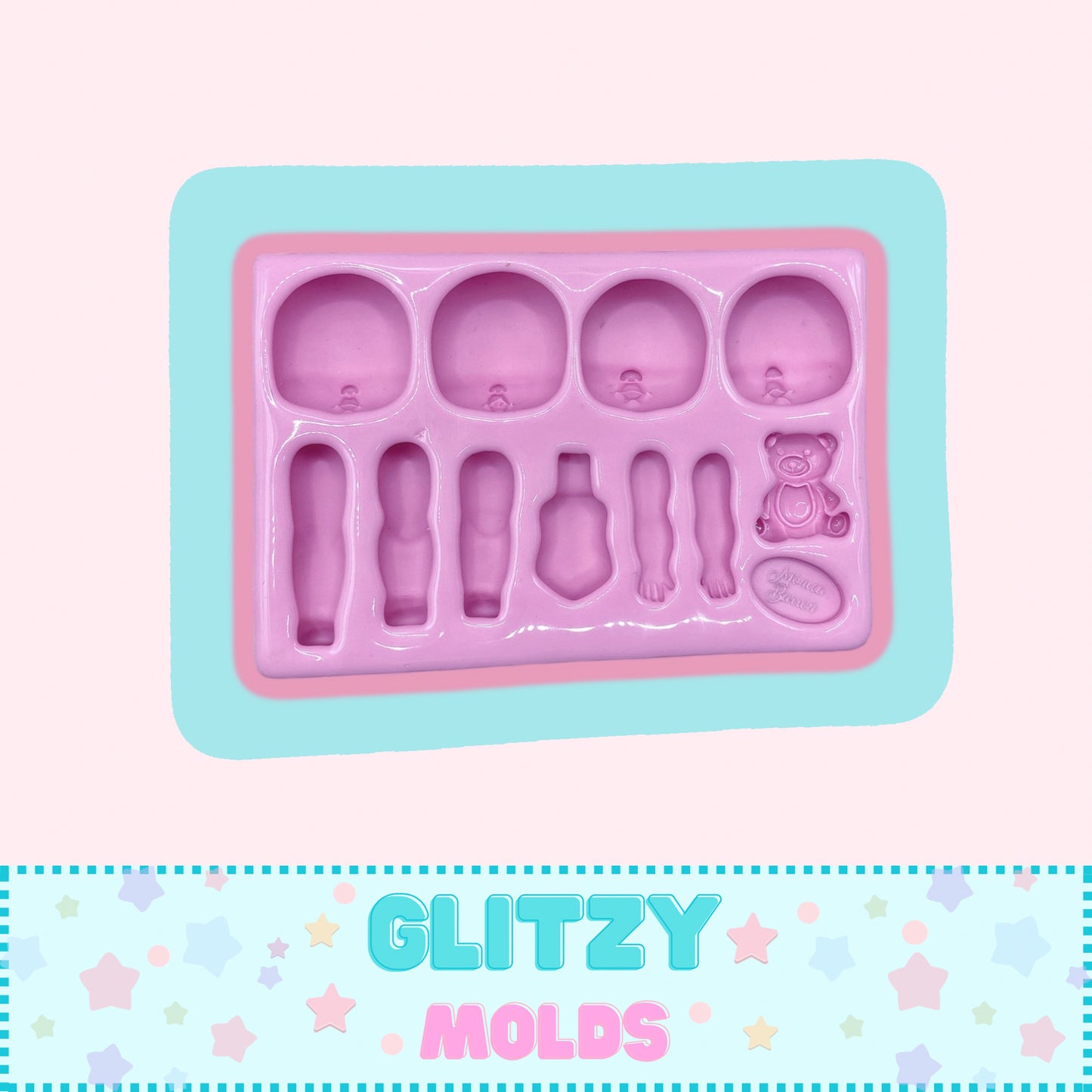 Molde Bebe Multi Funcional, Molde de Silicone, Monica Barron #80