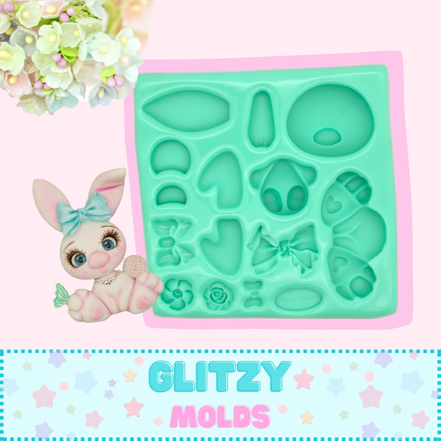 Molde de Silicon, Mr. Conejito y sus Amigos GM-84