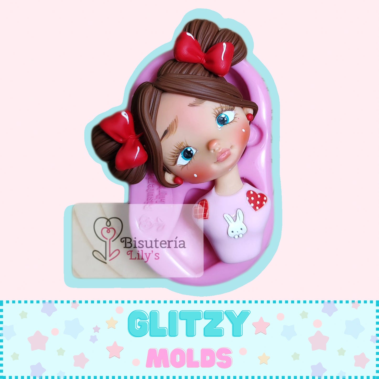 Adorable Torso Mold, Silicone Mold, Molde Bustito de Bisutería Lily's BL-25-A