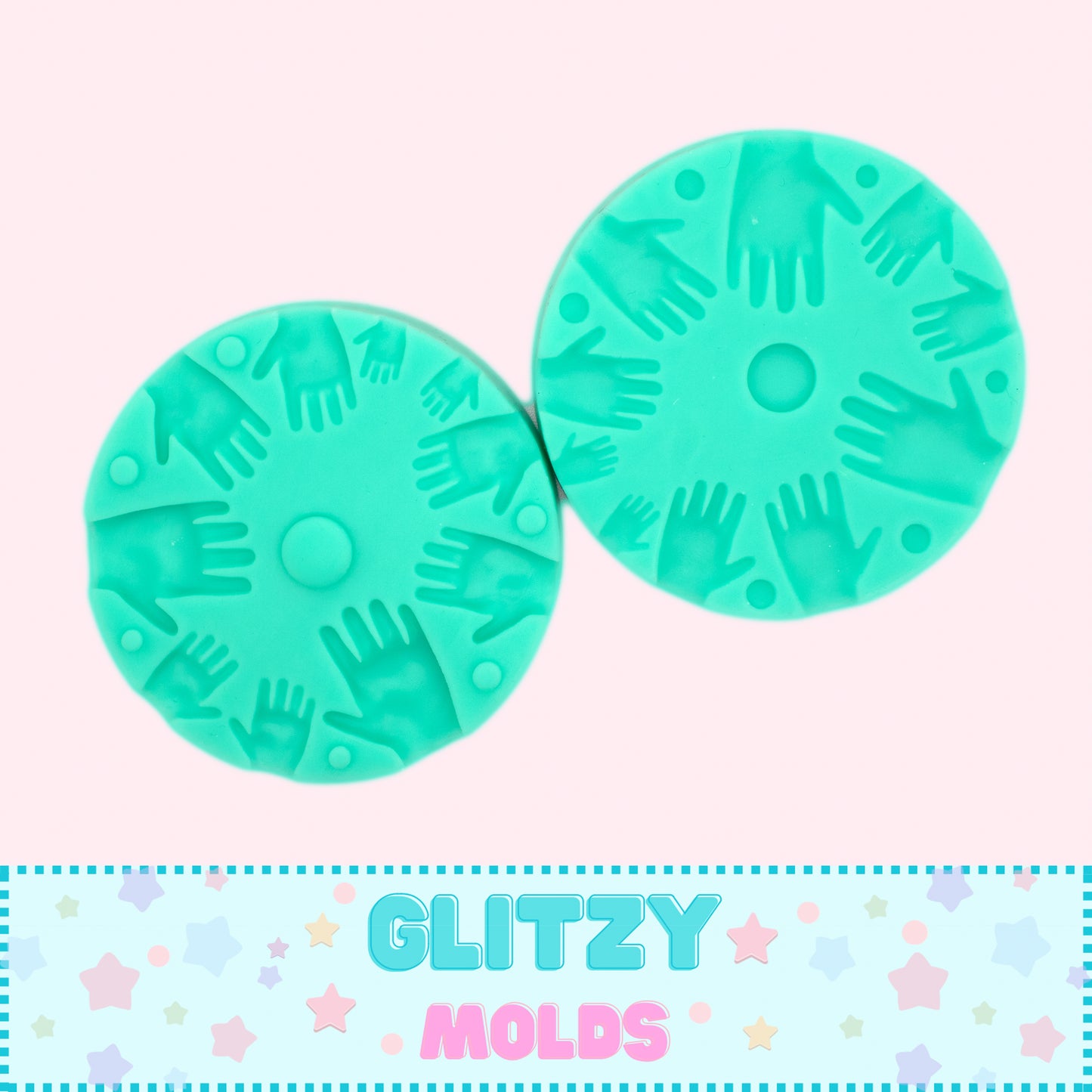 Hand Silicone Mold, Round Set, GM-54