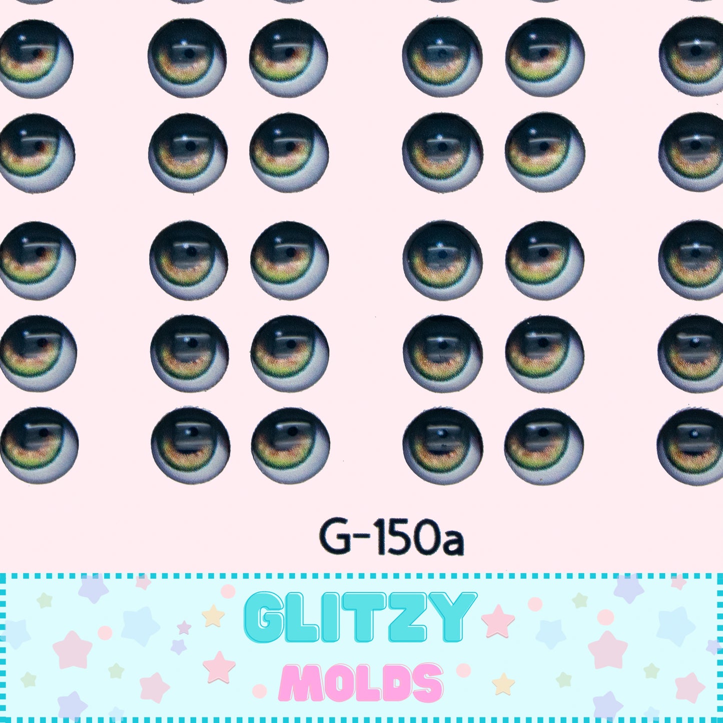 Ojos Resinados 3D, 5.5 mm, Ojitos Betty, 48 pares, Ojitos Auto adheribles G-150a