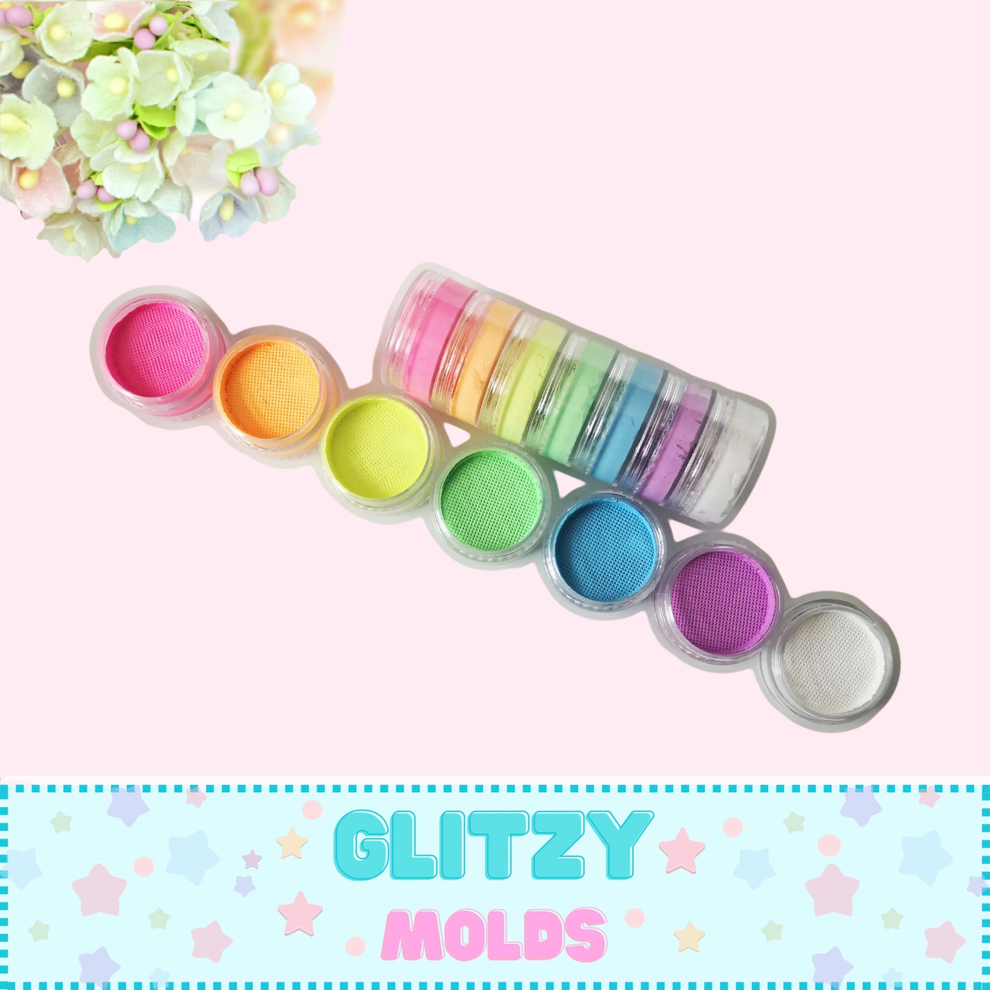 Juego de pigmentos de acuarela, 7 tonos Pastel, Set de Pinturas al agua para Matizar y Pintar