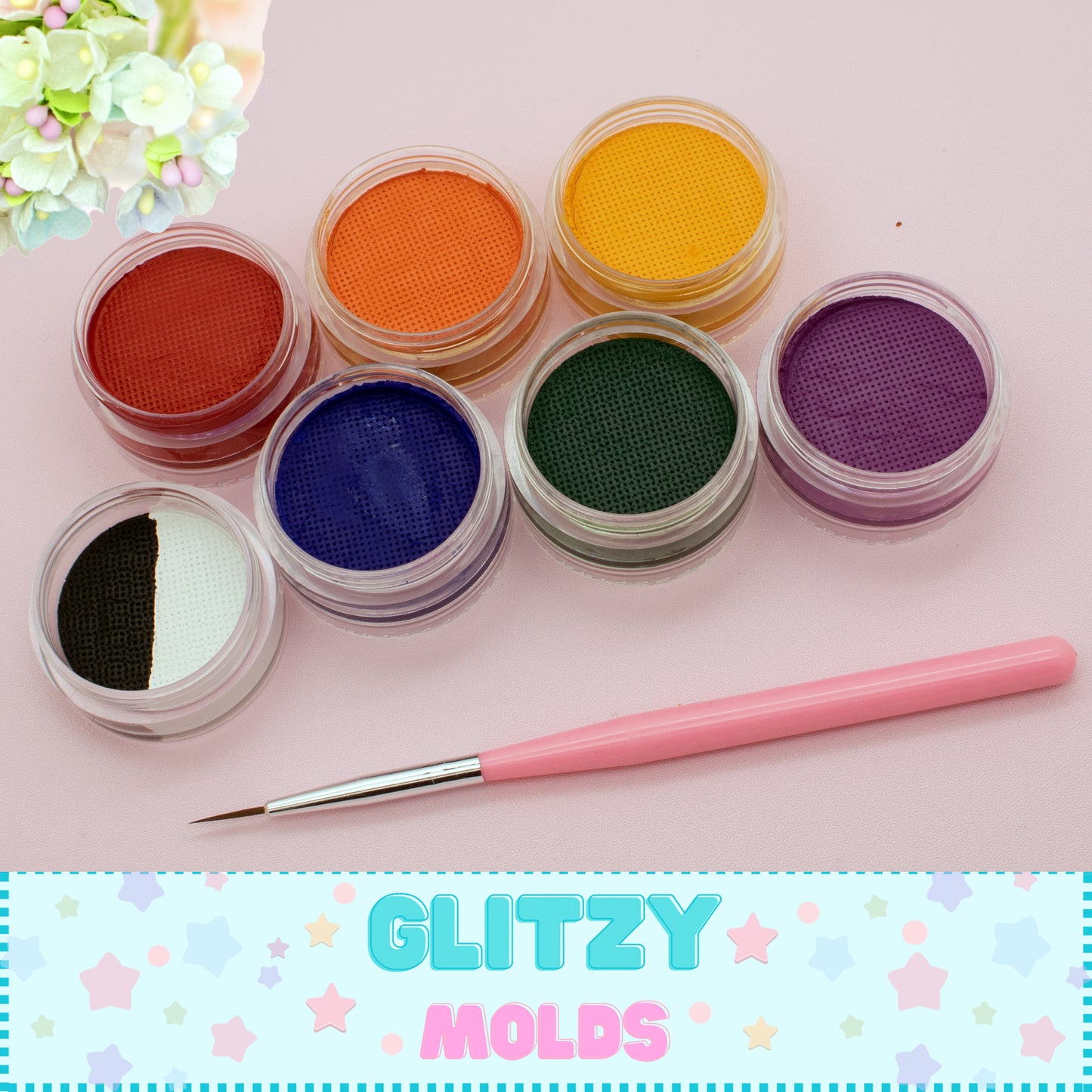 Juego de pigmentos de acuarela, 8 tonos Primarios, Set de Pinturas al agua para Matizar y Pintar