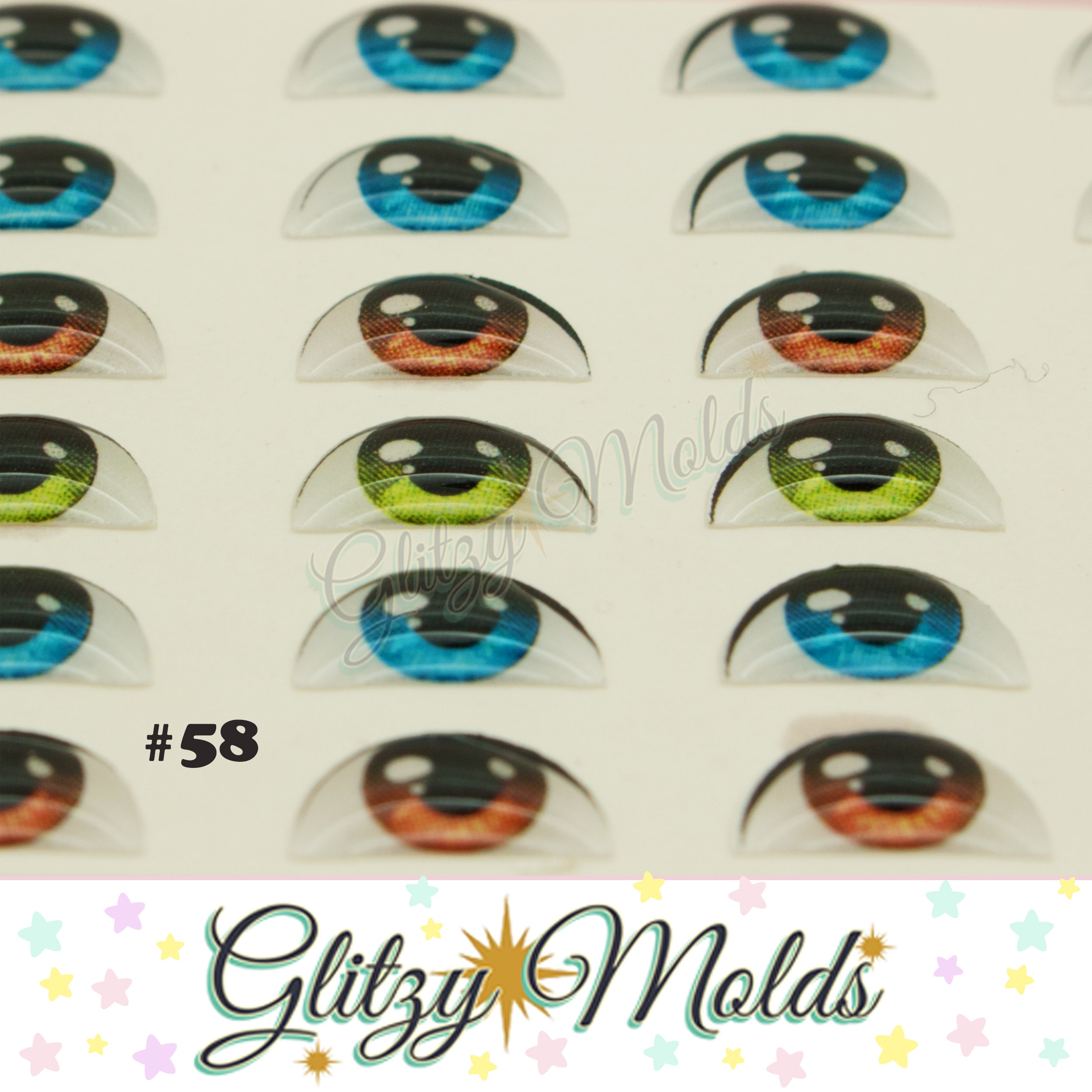 3D Eye Stickers, 3D Resin Eyes, Ojos Resinados 3D, Ojitos Auto adherib –  Glitzy Molds