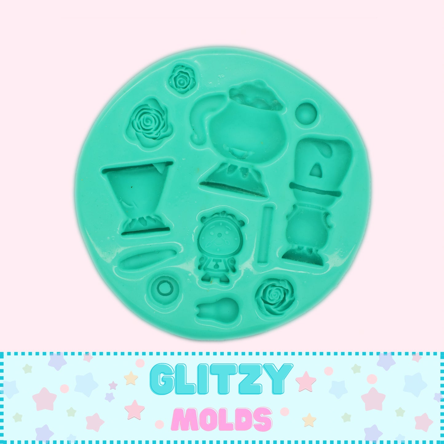 Belle Complements, Silicone Mold, Molde Complementos de Bella GM-129