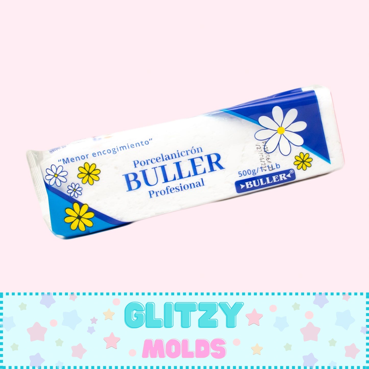 1.10 Lb Natural Cold Porcelain, Air Dry Clay, Porcelana Fria Buller Natural, 500 gramos