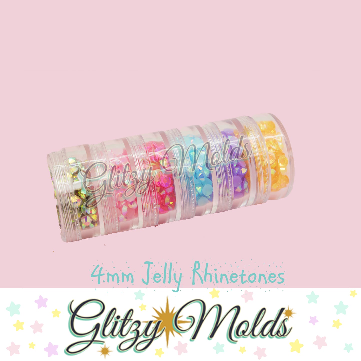 4mm Jelly Rhinestones Tower, Torre de Pedrería Jelly de 4mm