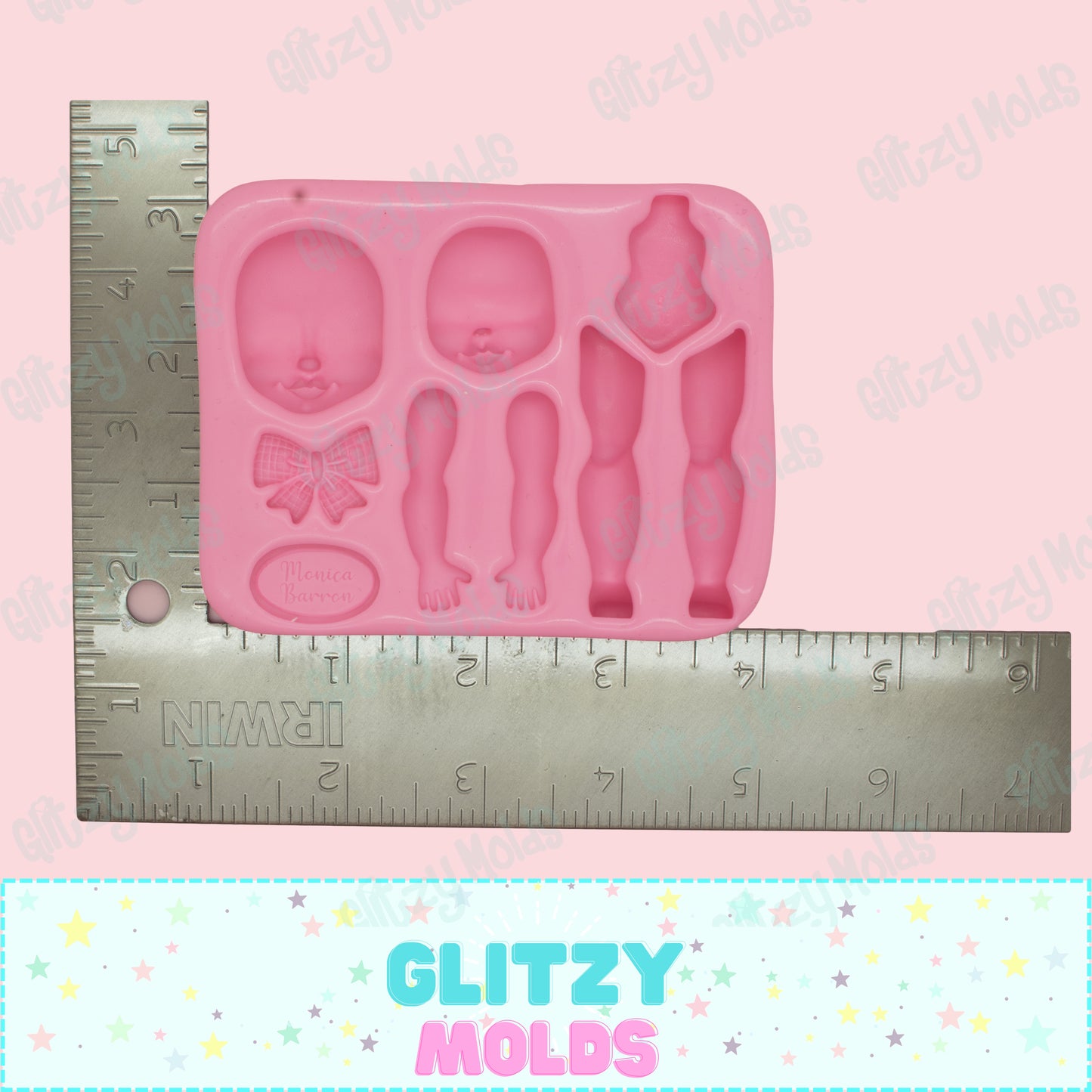 Big Lips Baby, Silicone Mold, Molde Boquitas de Monica Barron MB-126