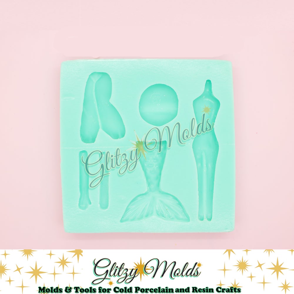 Silicone Mold, Applique Mold, Clay Dolls Mold, DIY Clays, Molde Para Porcelana fria GM-3