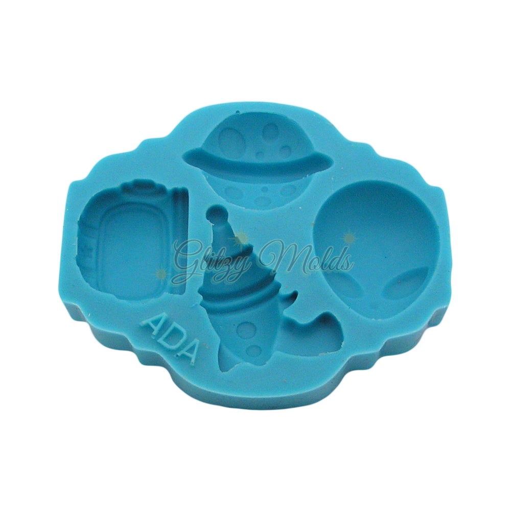 Aliens Mold, Outer Space themed, Silicone Mold GM-76