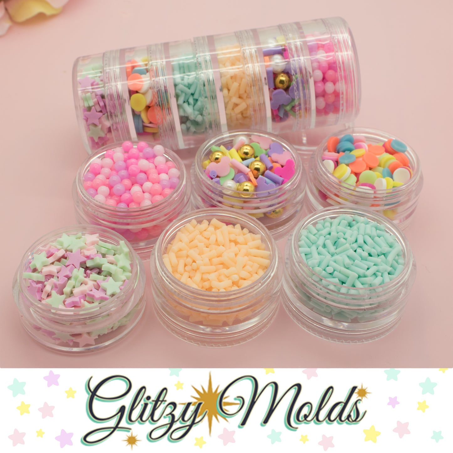 Sweet Deco Sprinkles, Fake Sprinkles Set, Set de Granillo Artificial Set1