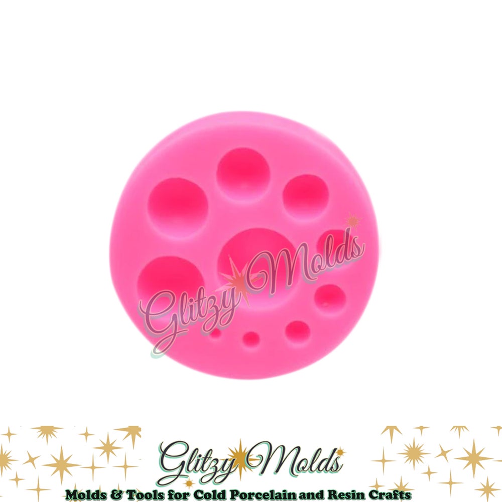 Molde de silicon de mini domos, molde de silicon semicírculo, molde de silicon de porción, molde de medidas GM-50a