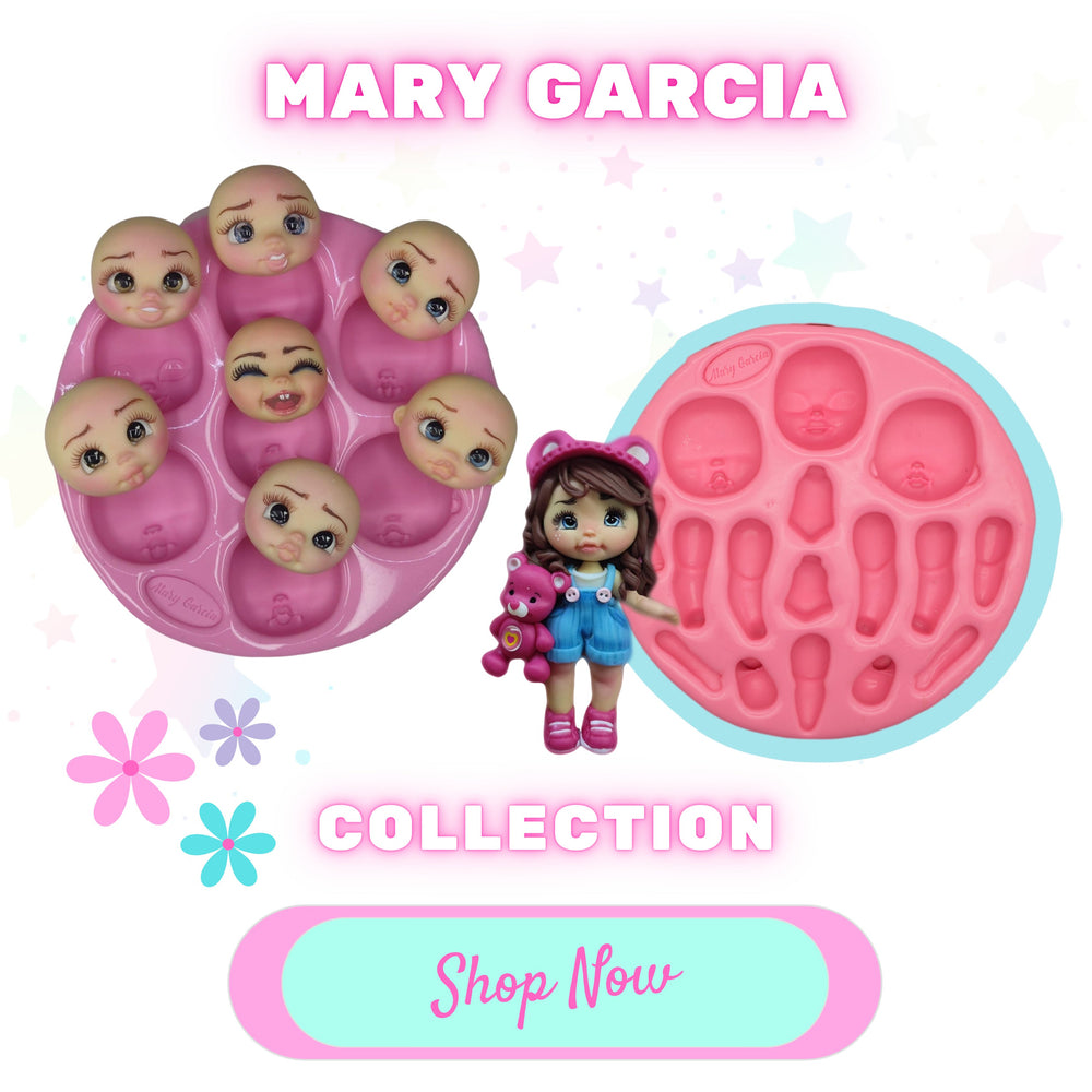 Glitzy Molds Moldes de silicon y herramientas para la porcelana fria