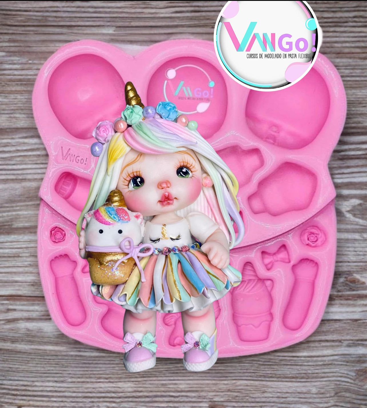 Baby Unicorn, Doll Silicone Mold, "Con Amor" Collection by Vango VG-BU