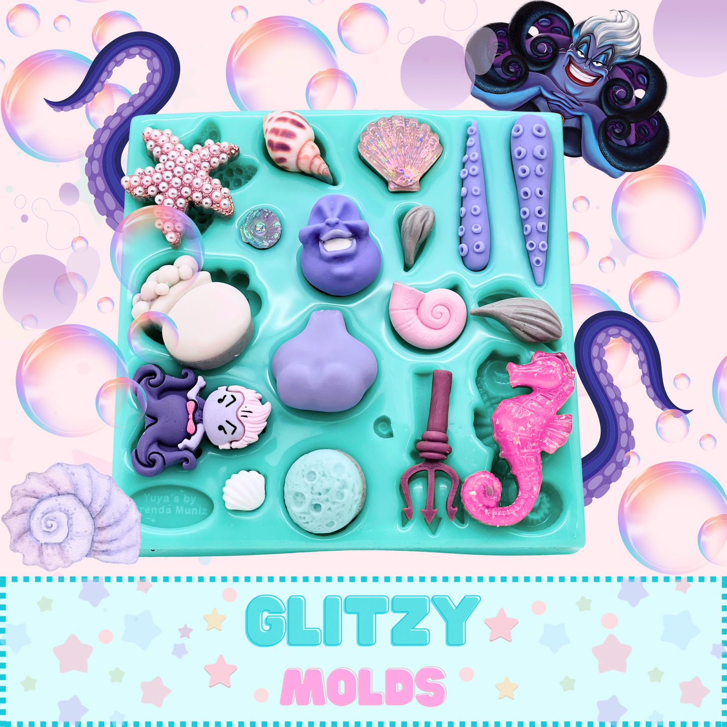 Mini Ursula Silicone Mold, Silicone Mold by Yuya's by Brenda Muñiz YBM-Ursula