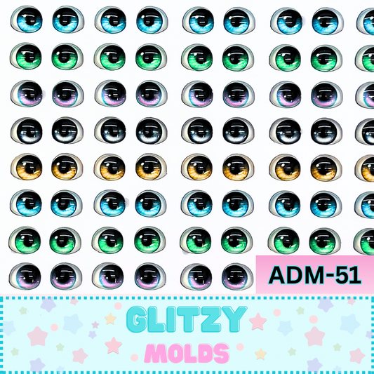 3D Eye Decals Stickers, 5mm, Arte de Marci, ADM-051-1