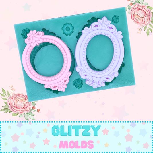 Mini Ornate Frame Set,  Silicone Mold, GM-300